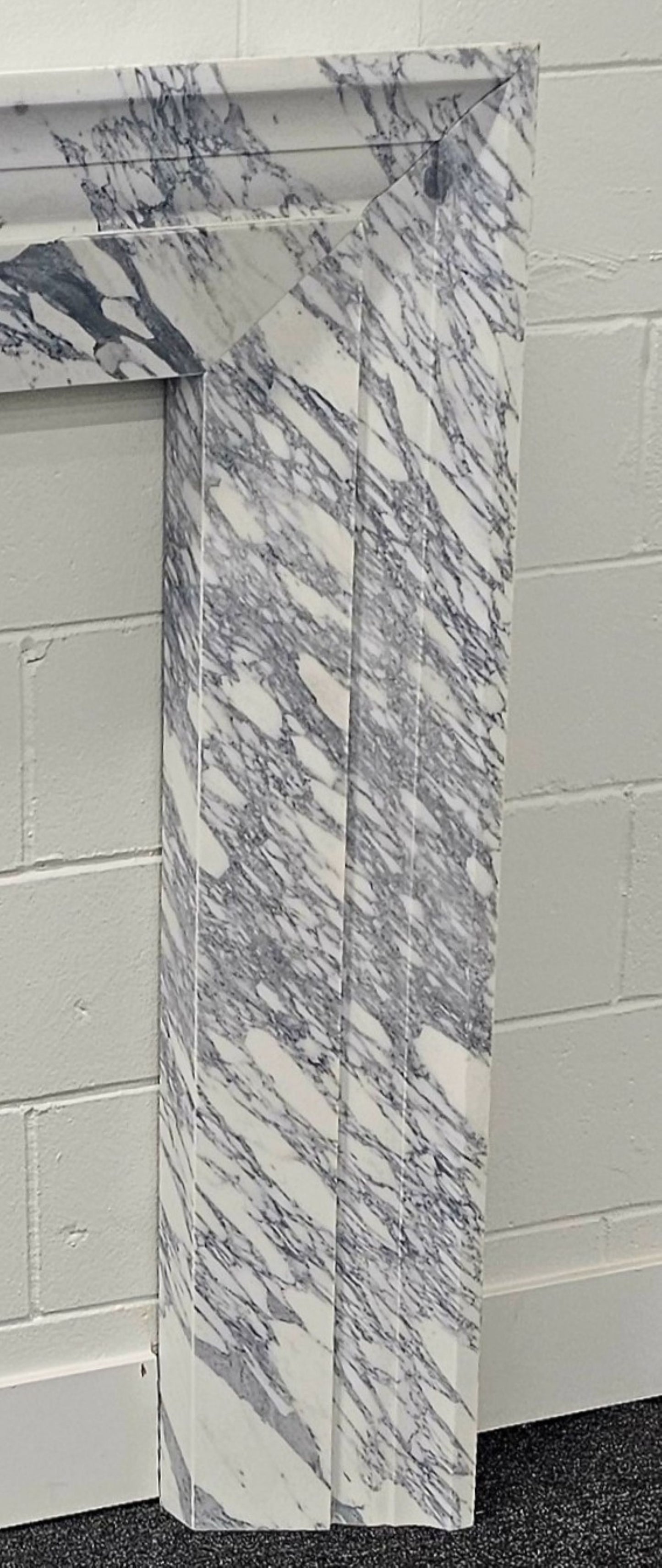 Modern Arabescato Corchia Fireplace