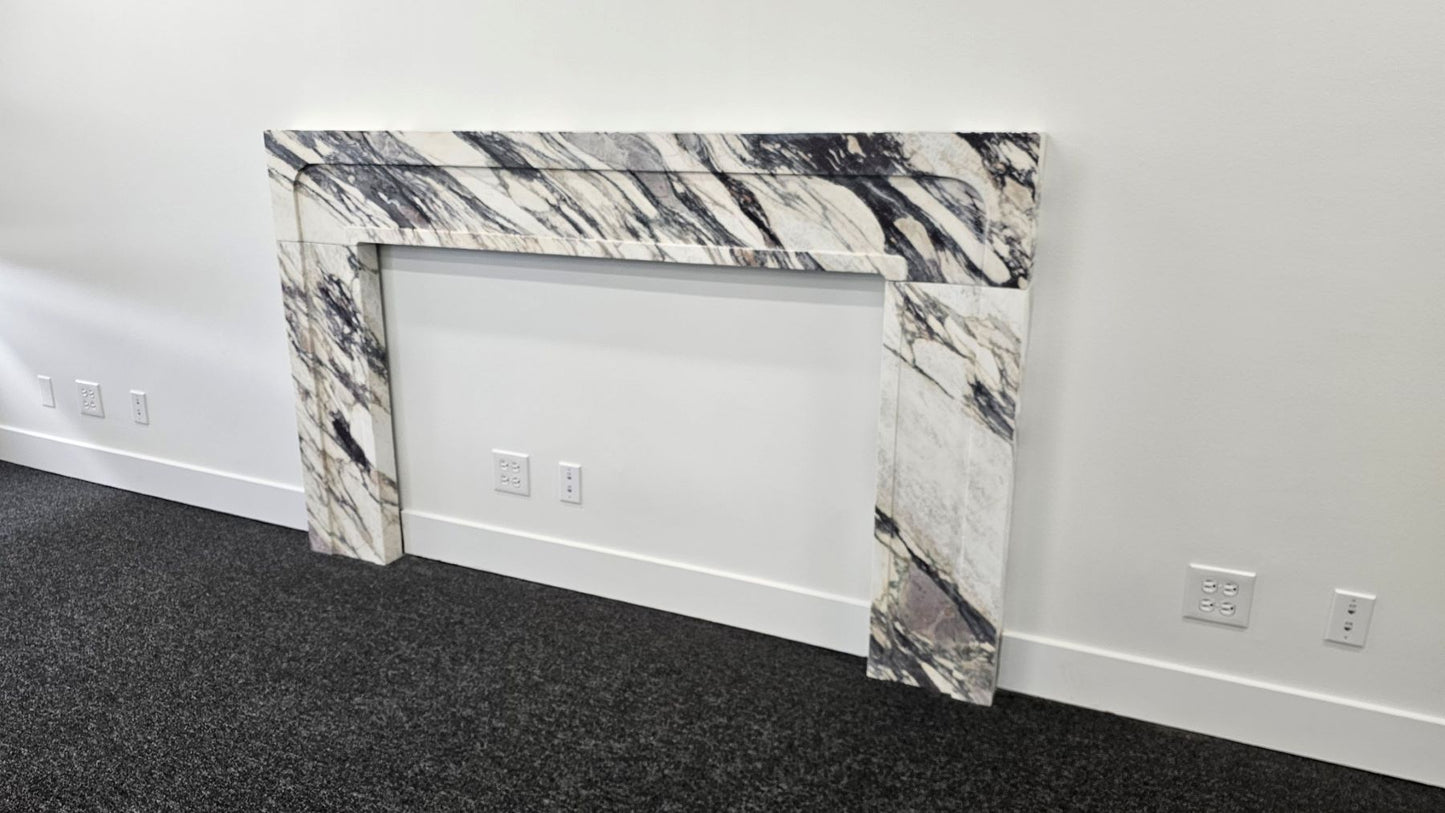Modern Calacatta Viola Fireplace