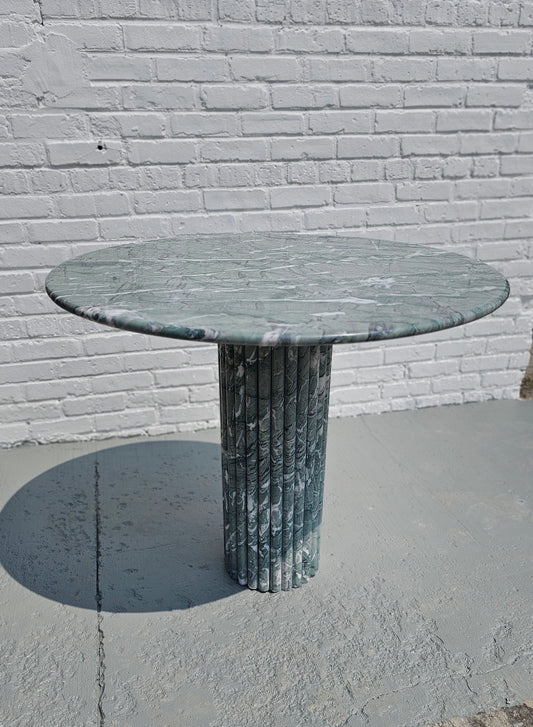 Small Dining Table in Pale Green Marble