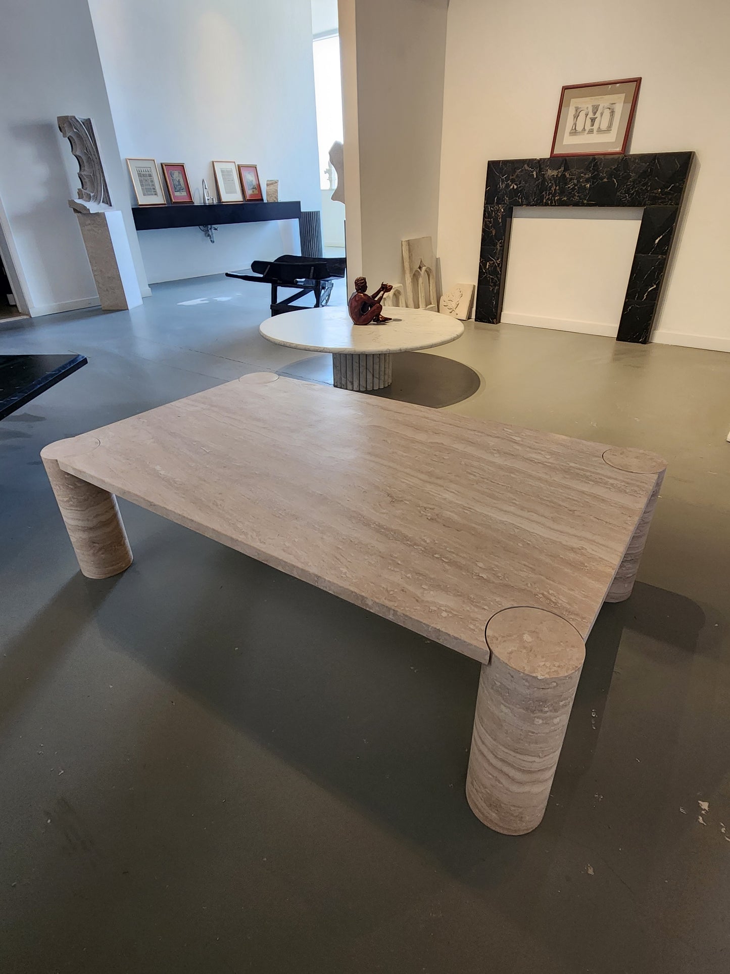 Available Now! Our Pauline Coffee Table in Cream Travertine