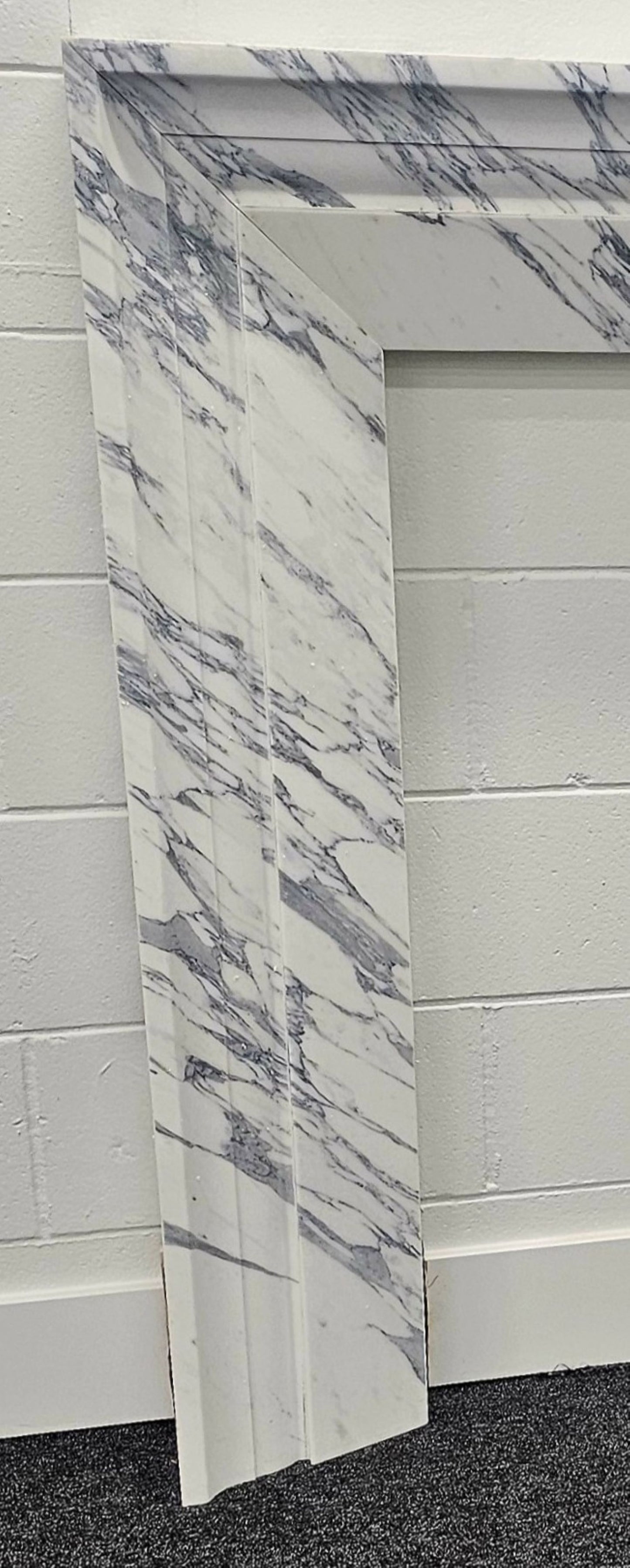 Modern Arabescato Corchia Fireplace
