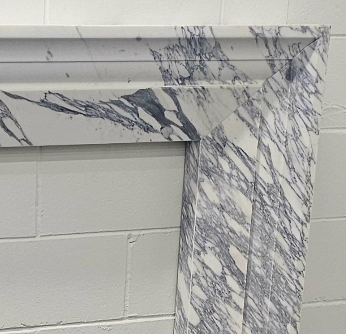 Modern Arabescato Corchia Fireplace