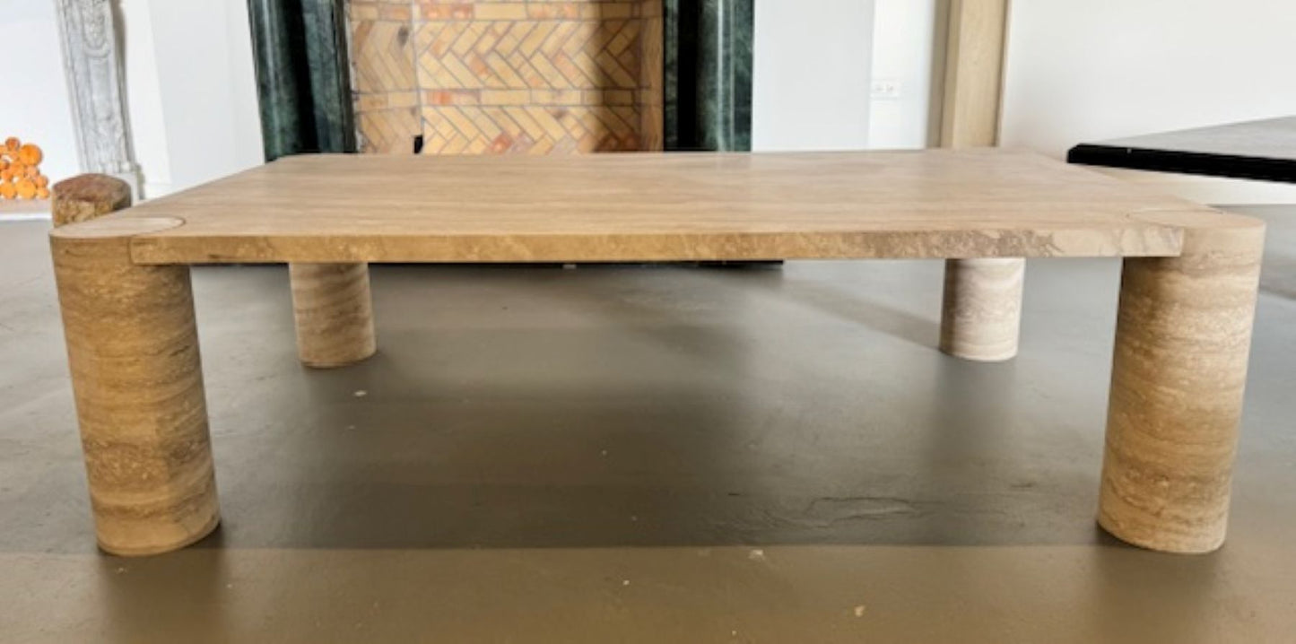 Available Now! Our Pauline Coffee Table in Cream Travertine